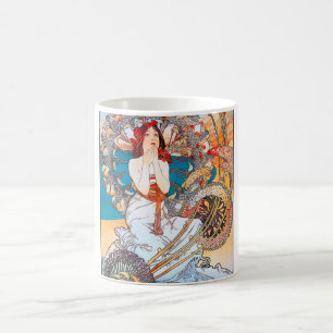 Caneca De Café Mônaco, Monte Carlo, Mucha