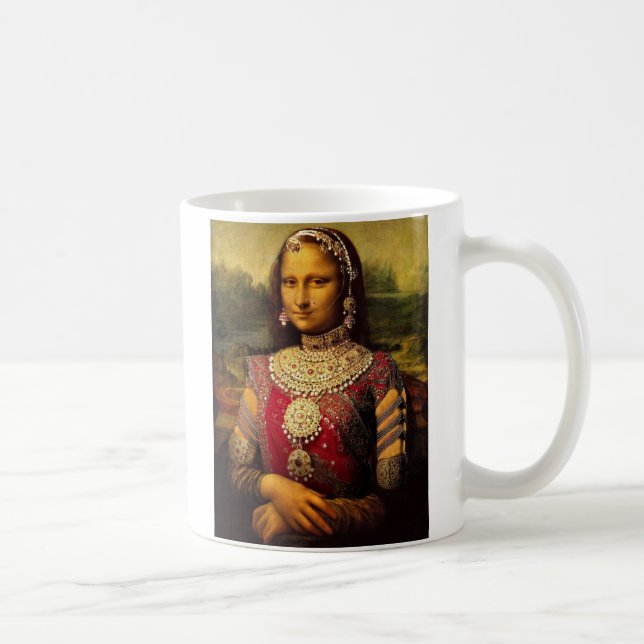 Caneca De Café Monalisa real indiano (Direita)
