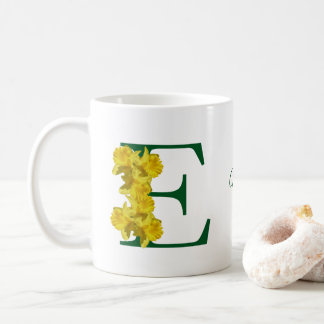 Caneca De Café Monalograma de Narciso Inicial E Personalizado