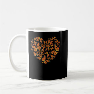 Caneca De Café Monarch Butterfly Love Heart Gift for Women and