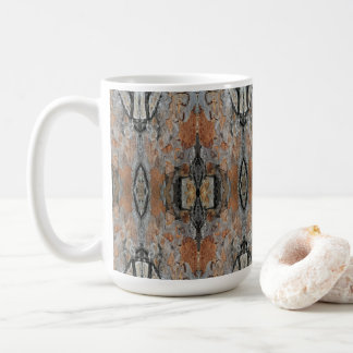 Caneca De Café Monarch Tree Bark Patterned