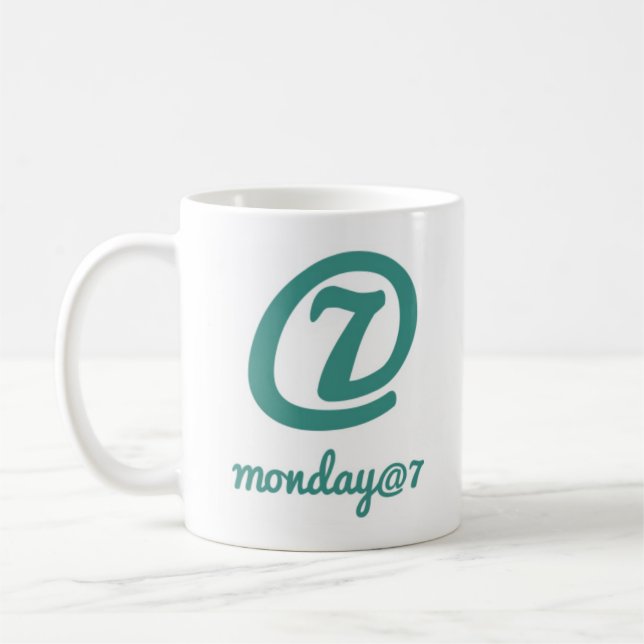 Caneca De Café Monday@7 Mug (Esquerda)