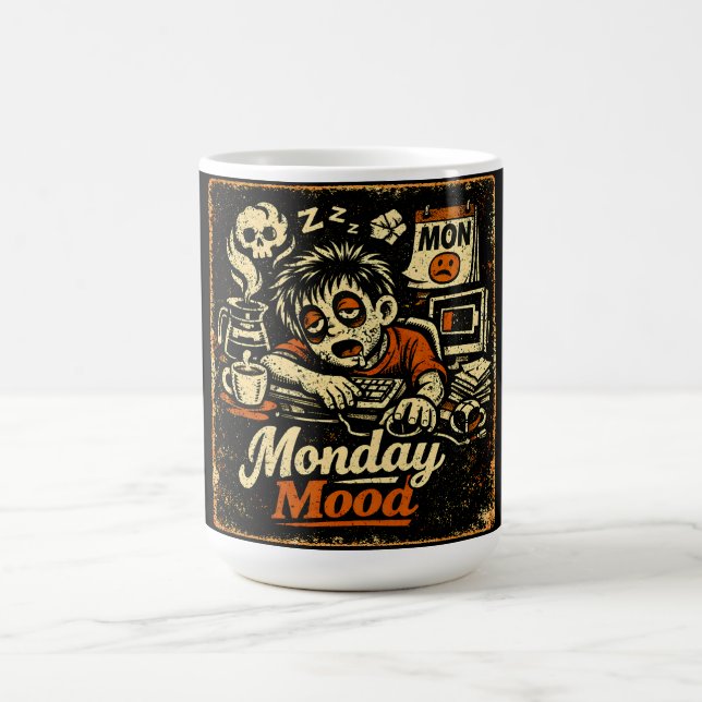 Caneca De Café Monday Mood – Anti-Monday Work Humor (Centro)