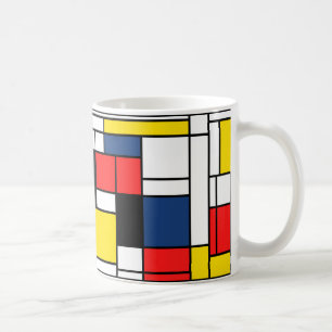 Caneca De Café Mondrian bebe aqui!