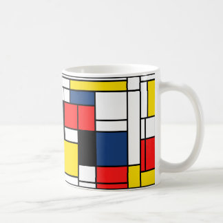 Caneca De Café Mondrian bebe aqui!