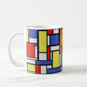 Caneca De Café Mondrian de Stijl