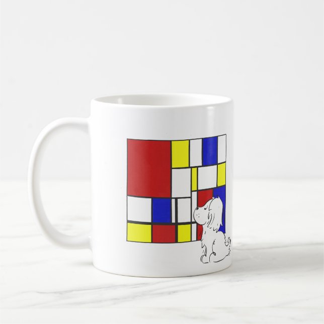 Caneca De Café Mondrian Inspired Chamomile (Esquerda)