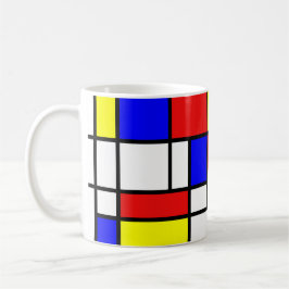 Caneca De Café Mondrian inspirou