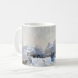 Caneca De Café Monet - Cena de Neve em Argenteuil
