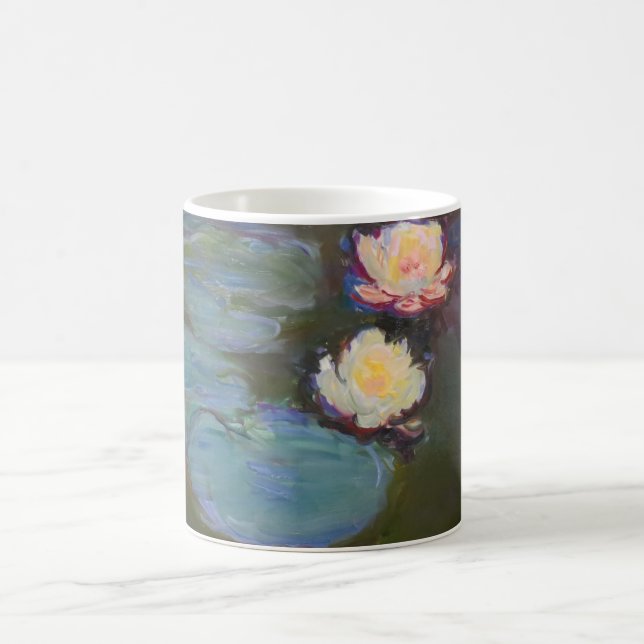 Caneca De Café Monet Water Lily Lily Pond Waterlily Painting (Centro)
