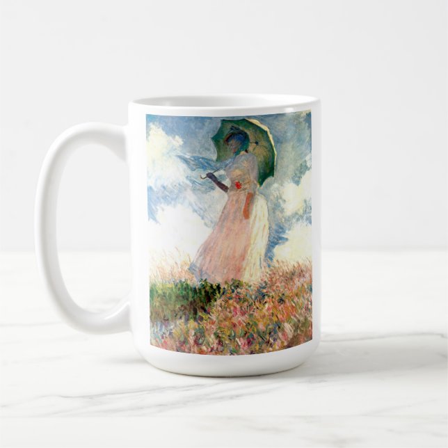 Caneca De Café Monet Woman com Parasol à esquerda (Esquerda)