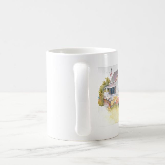 Caneca De Café Monhegan Cottage J Kilburn (Alça)