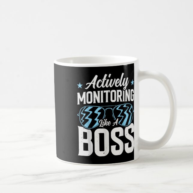 Caneca De Café Monitoramento Ativo Como Um Chefe (Direita)