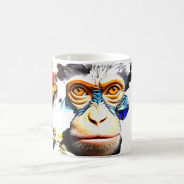 Caneca De Café Monkey Mosaic Fantasy Mug Design