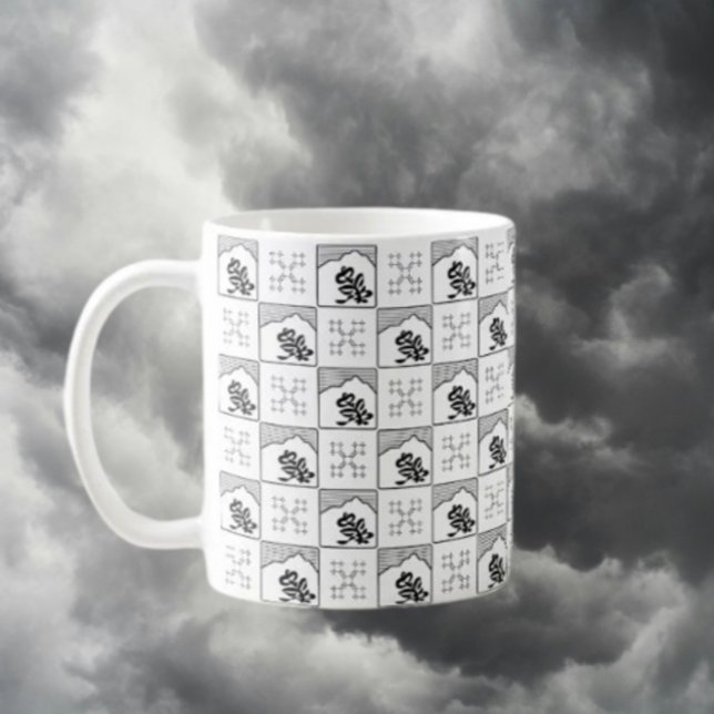 Caneca De Café Monochrome (Criador carregado)