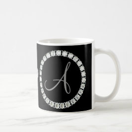 Caneca De Café Monograma A rochas pretas