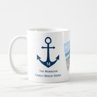 Caneca De Café Monograma Anchor Family Beach House