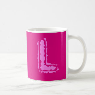 Caneca De Café Monograma Assustador Rosa a Rosa