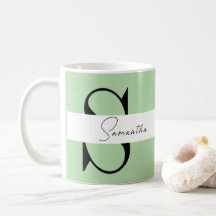 Monograma Clássico Pastel Verde - Personalizado