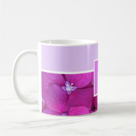 Caneca De Café Monograma cor-de-rosa brilhante