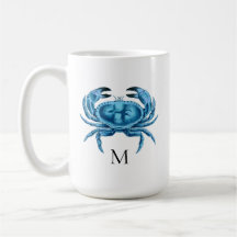 Monograma de Caranguejo Azul