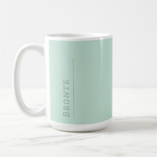 Caneca De Café Monograma de Fluxo de Cores Mínimo