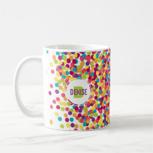 Caneca De Café Monograma de Funfetti