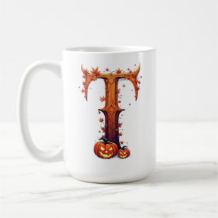 Caneca De Café Monograma de HalloweenT