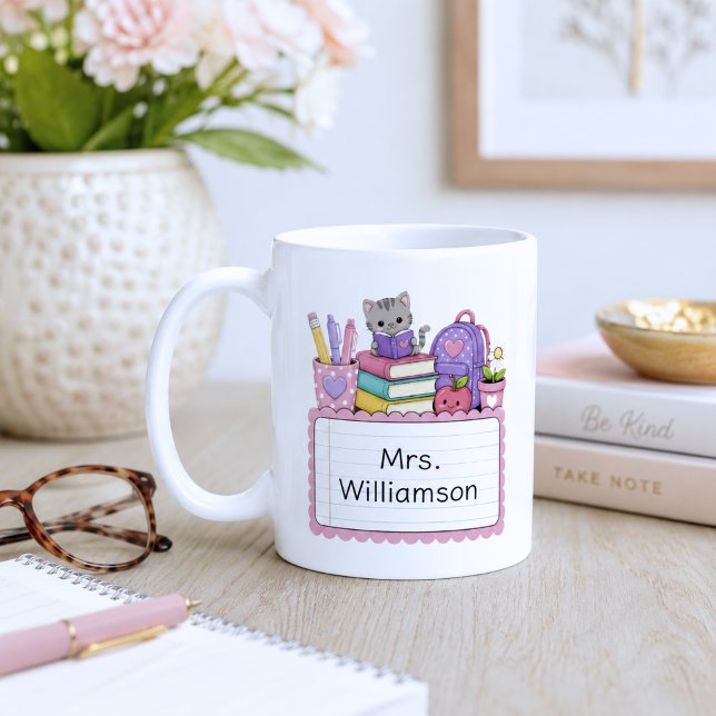 Caneca De Café Monograma de Professor Caprichoso  (Criador carregado)