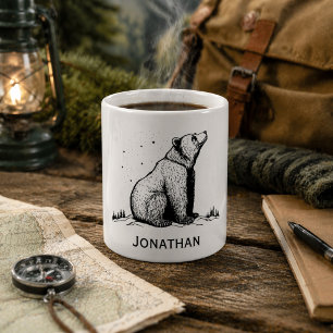 Caneca De Café Monograma de Selvagem 
