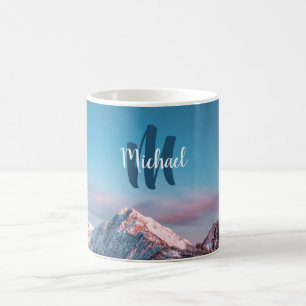 Caneca De Café Monograma do céu magnético Storžič Eslovênia