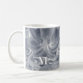 Caneca De Café Monograma do Octopus Coastal Beach House
