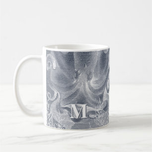 Caneca De Café Monograma do Octopus Coastal Beach House