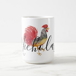 Caneca De Café Monograma do Red Rooster