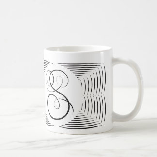 Caneca De Café Monograma elegante de S