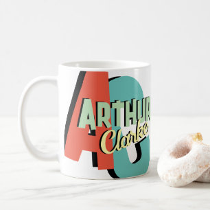 Caneca De Café Monograma em negrito personalizado