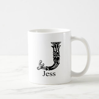 Caneca De Café Monograma extravagante: Jess
