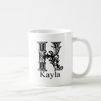 Caneca De Café Monograma extravagante: Kayla