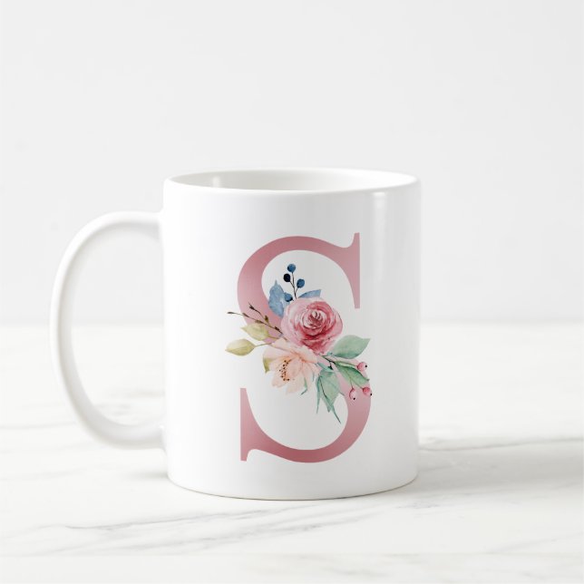 Caneca De Café Monograma Floral S (Esquerda)