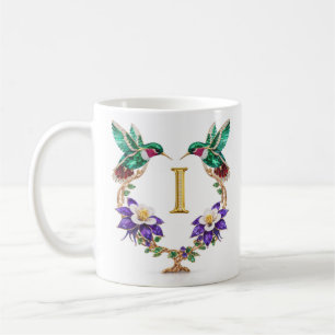 Caneca de Café Monograma I de Beija-flor com Joias