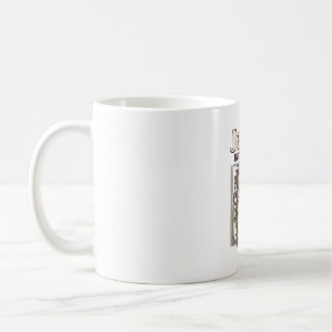 Caneca De Café Monograma Inicial de Jesus Fé Monograma Inicial de