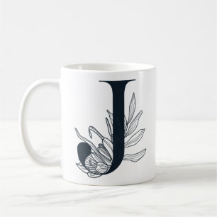 Caneca De Café Monograma J Café Inicial