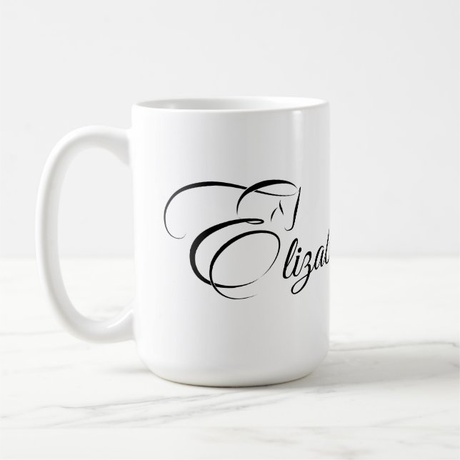 Caneca De Café Monograma - Letra E Cavalo (Esquerda)