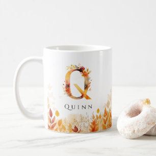 Caneca De Café Monograma - Letra Q Folga Inicial