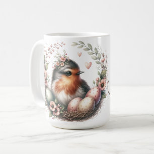 Caneca De Café Monograma Mama Bird