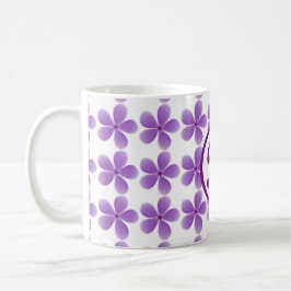Caneca De Café monograma minimalista elegante melhoramigaflor