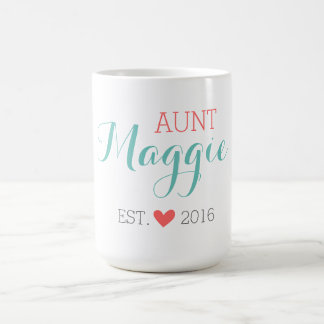 Caneca De Café Monograma Personalizado Tia Café