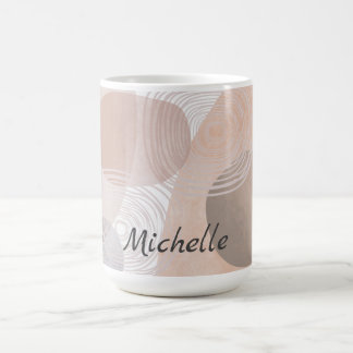 Caneca De Café Monograma simples boho