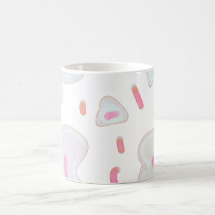 Caneca De Café monograma simples e mínimo de ouro personalizado c