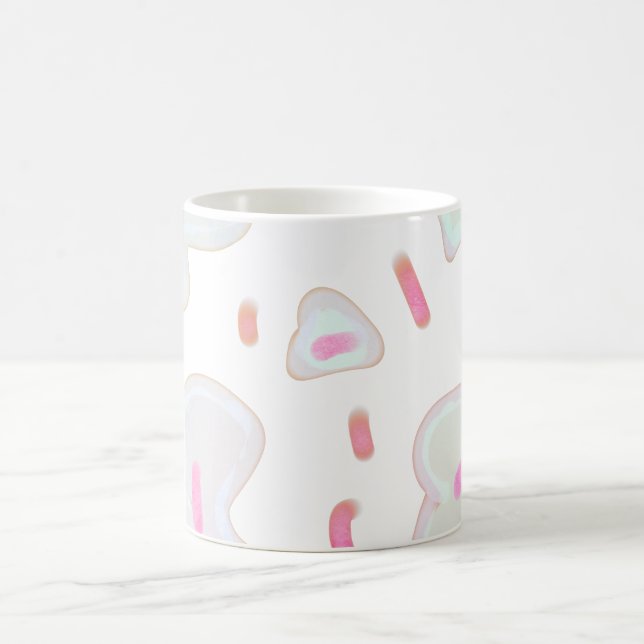 Caneca De Café monograma simples e mínimo de ouro personalizado c (Centro)